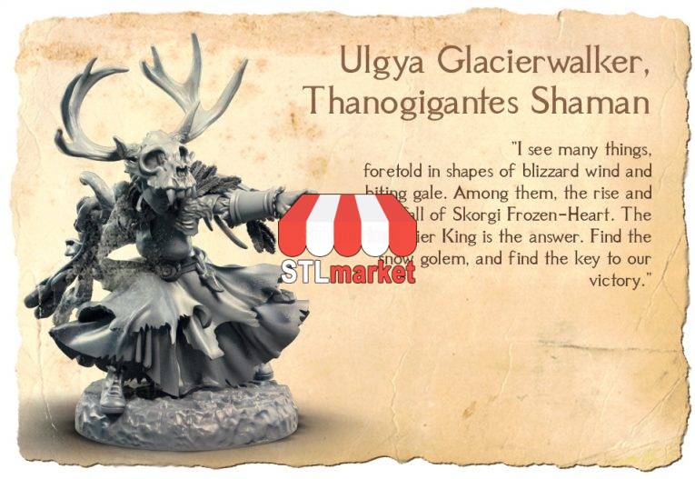 Ulgya-Glacierwalker—Thanogigantes-Shaman-card
