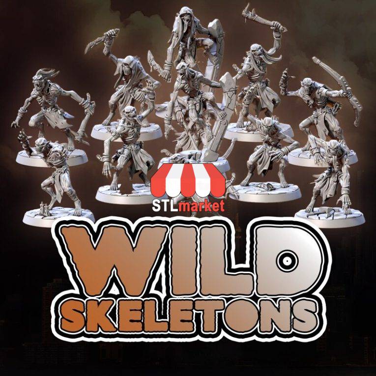 Wild-Skeletons-STL-Pack-for-DnD-Dungeons-and-Dra_1