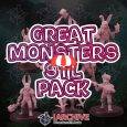 Great Monsters STL Pack – Dungeons and Dragons Miniatures – DnD Monsters STL