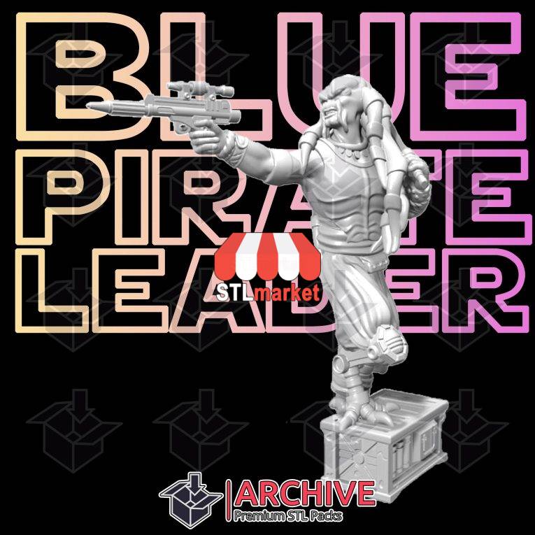 star-wars-stl-pack-1-blue-pirate-leader