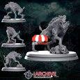 Wild Wolves STL Pack – Dungeons & Dragons (DnD) Miniatures Pack