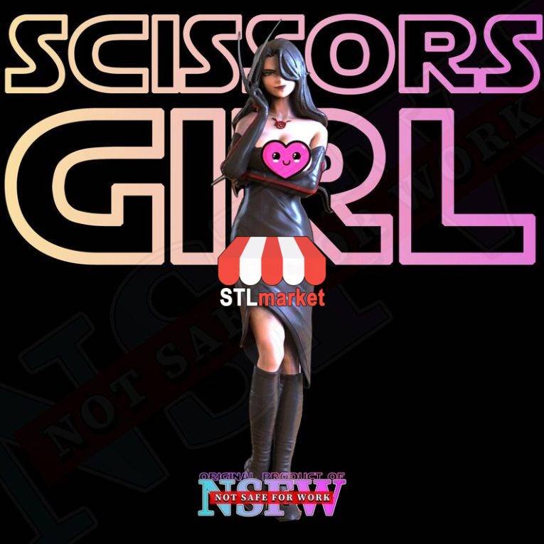 Scissors-Girl-NSFW-Figure-STL-Model-3D-Printin_2