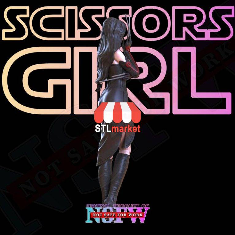 Scissors-Girl-NSFW-Figure-STL-Model-3D-Printin_3