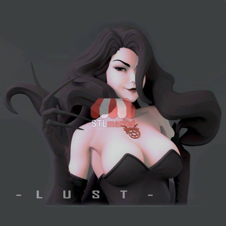 Fullmetal Alchemist – Lust Statue STL Downloader 3
