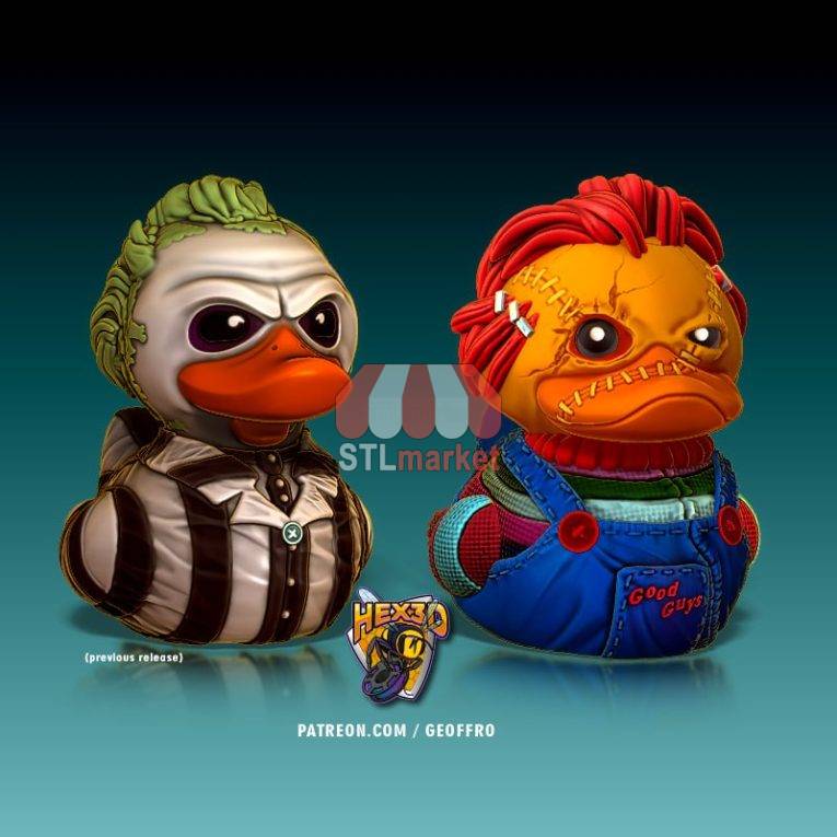 Hex 3D Chucky Duck STL Downloader 2