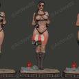 Lara Croft Cosplay Statue STL Downloadable
