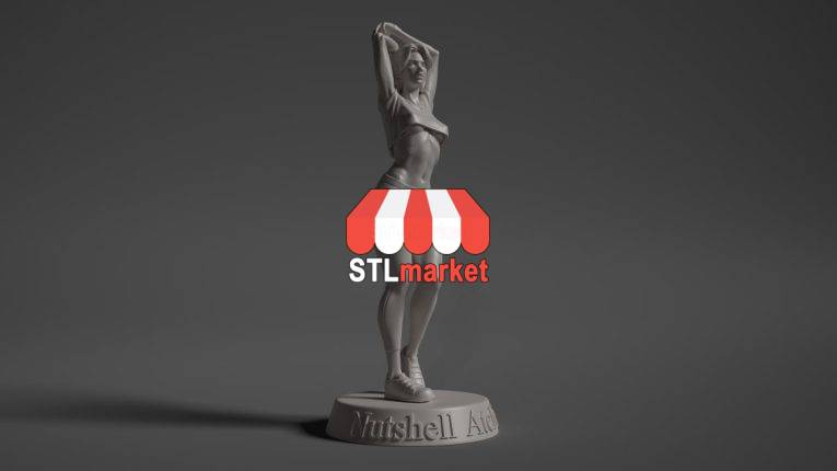 Nude Woman Standing STL Downloader 2