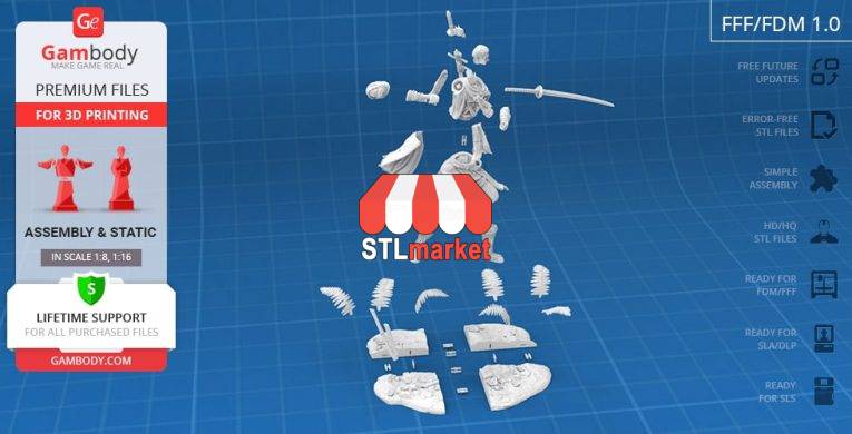 Sekiro 3D Printing Figurine STL Downloader 2
