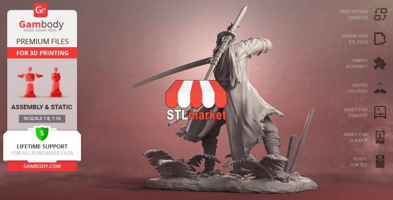 Sekiro 3D Printing Figurine STL Downloader 4