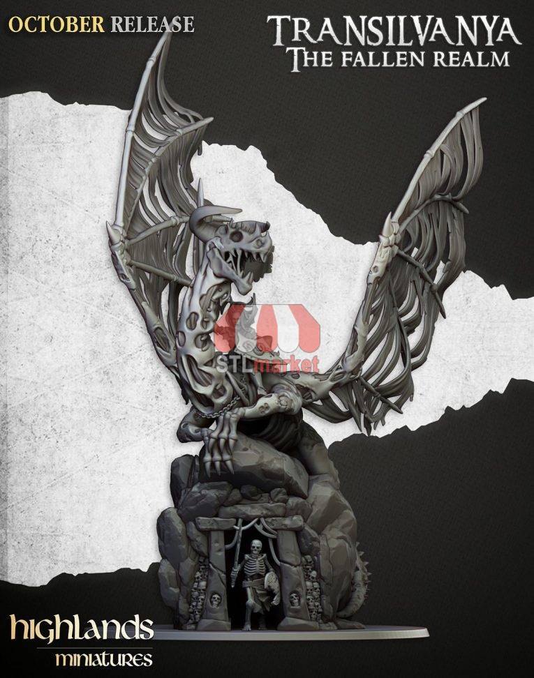 UNSUPPORTED VAMPIRE LADY ON ZOMBIE DRAGON STL Downloader