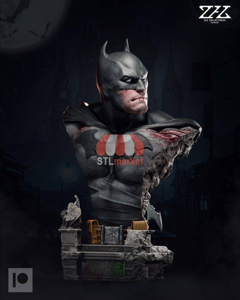 Busto Batman STL Downloader