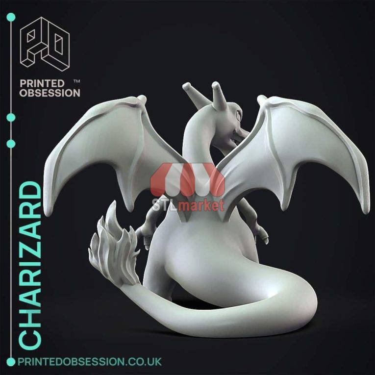 Charizard Pokemon STL Downloader 6