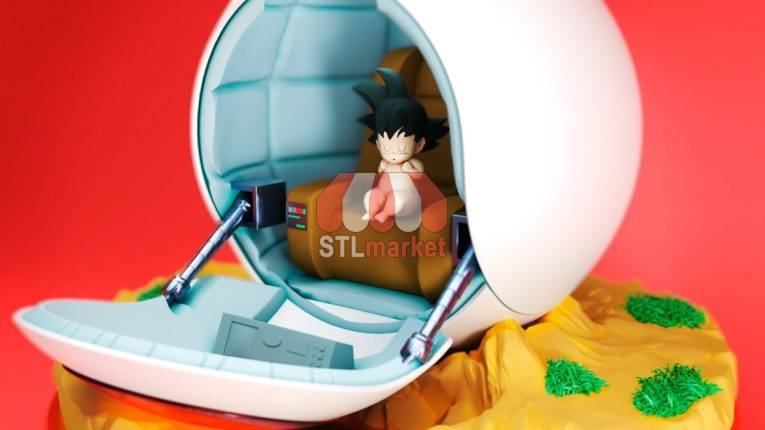 Dragon Ball – Baby Goku Capsula STL Downloader 3