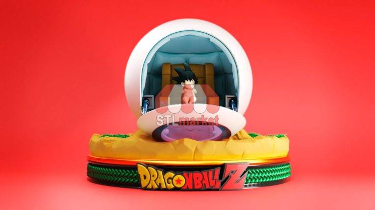 Dragon Ball – Baby Goku Capsula STL Downloader