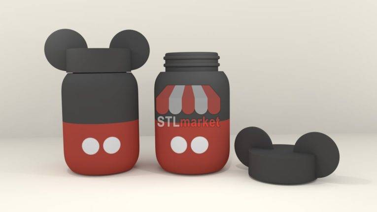 Mickey Mouse Candy Container stl download