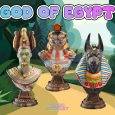 God of Egypts Bust (Anunis, RA, Osiris) 3D Printable STL Model